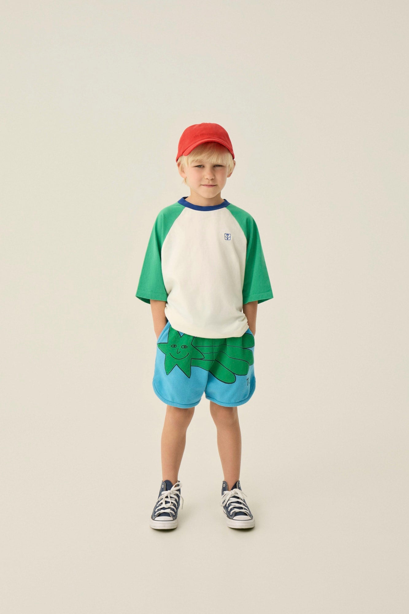 Camiseta Color Block Verde