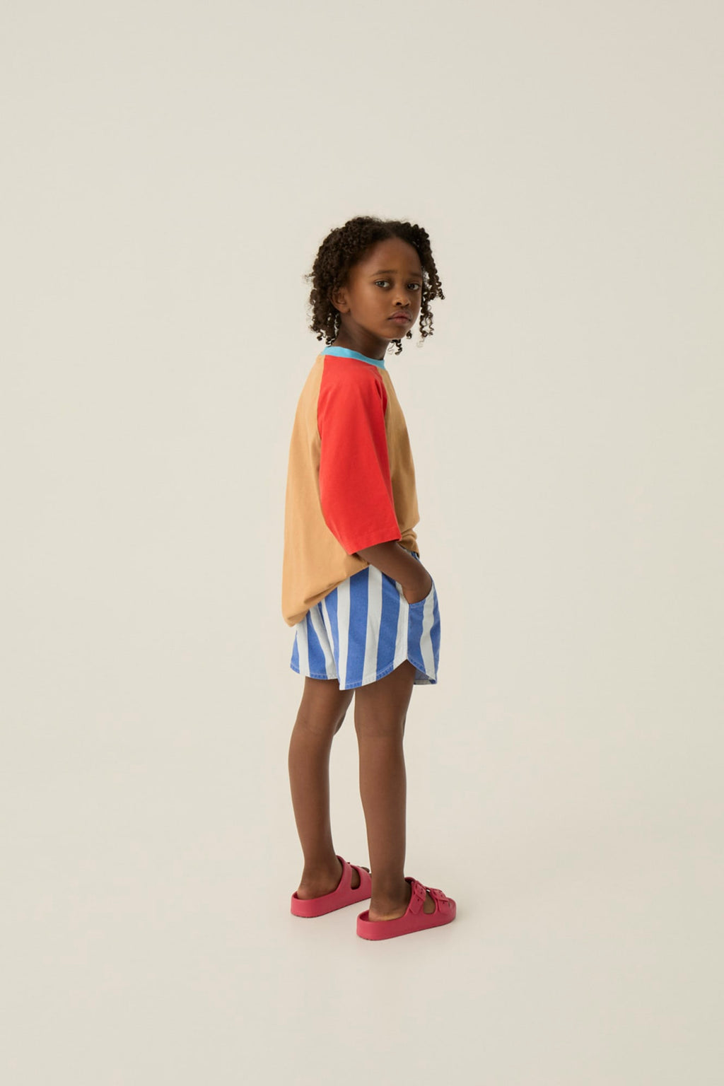 Camiseta Color Block Roja