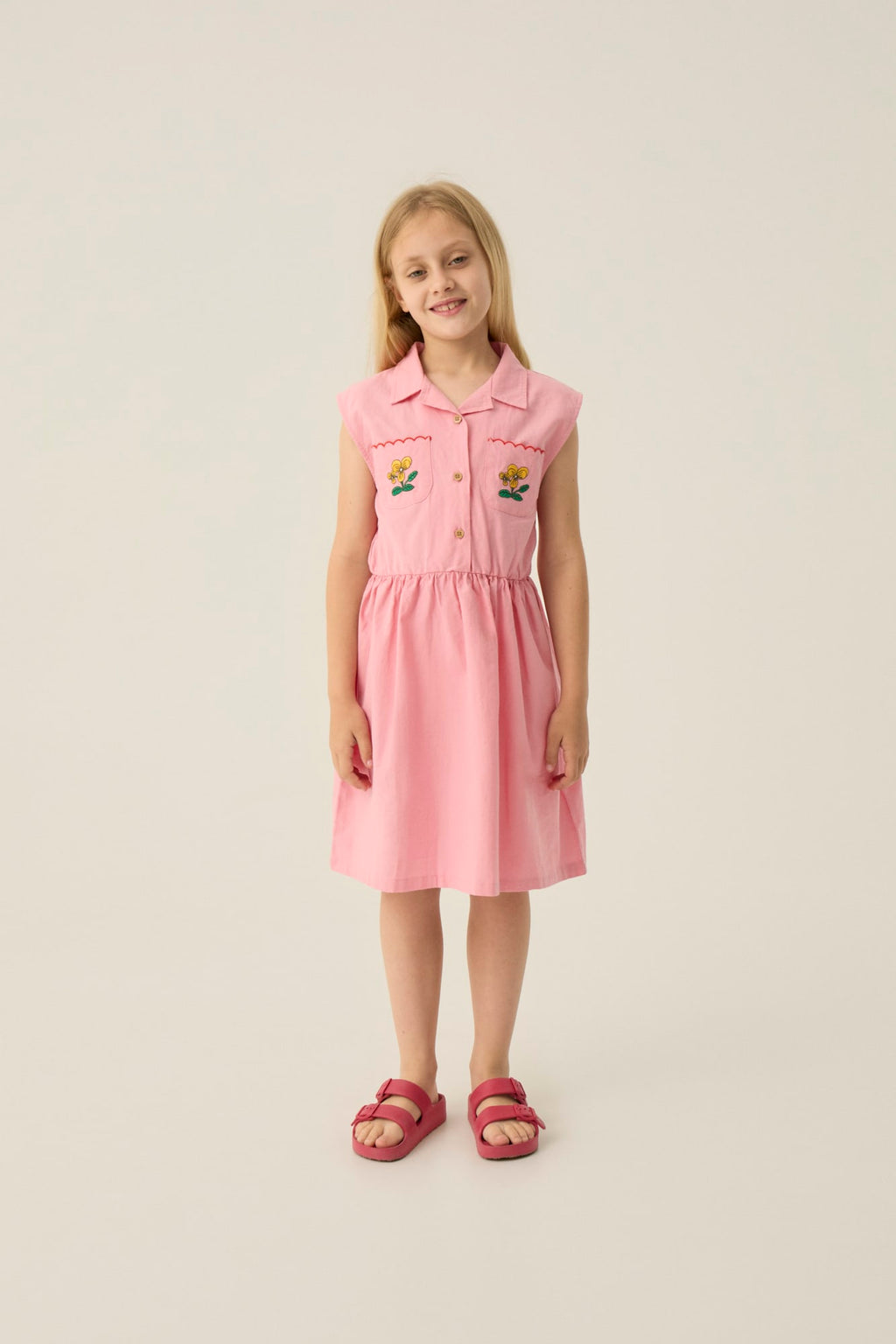 Vestido Rosa Flowers