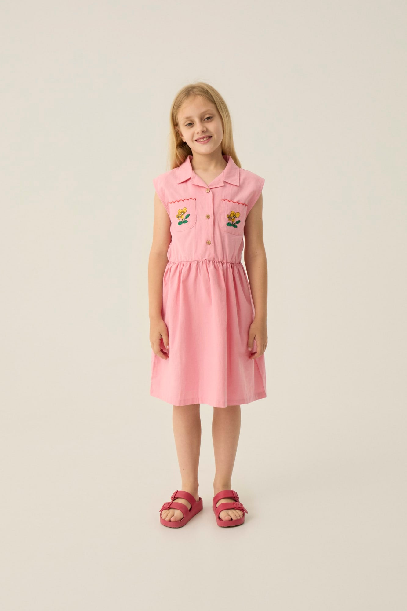 Vestido Rosa Flowers