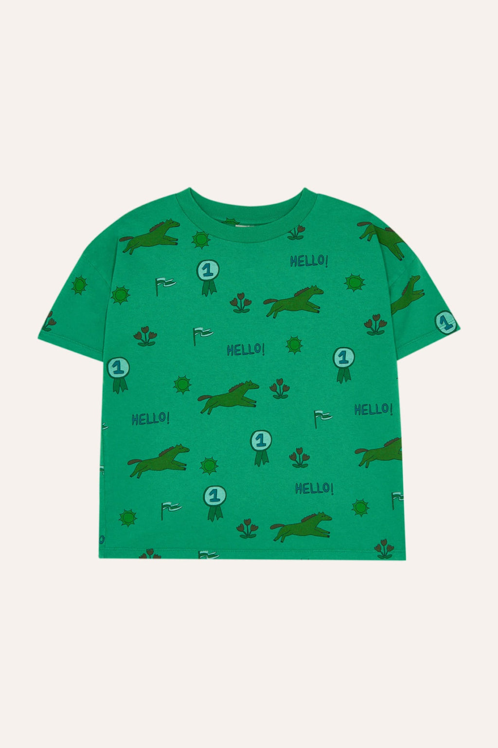 Camiseta Oversized Horses Allover