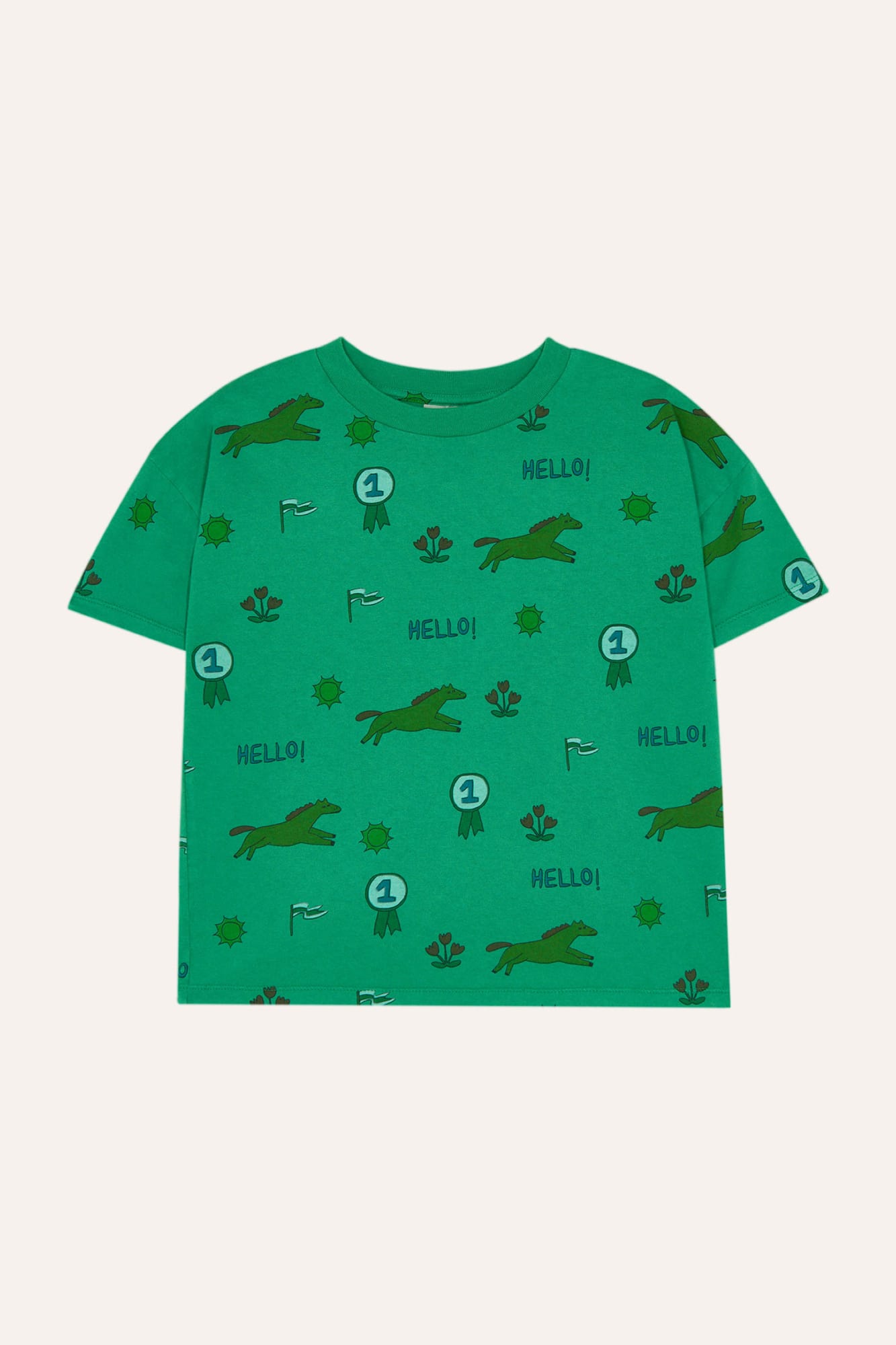 Camiseta Oversized Horses Allover