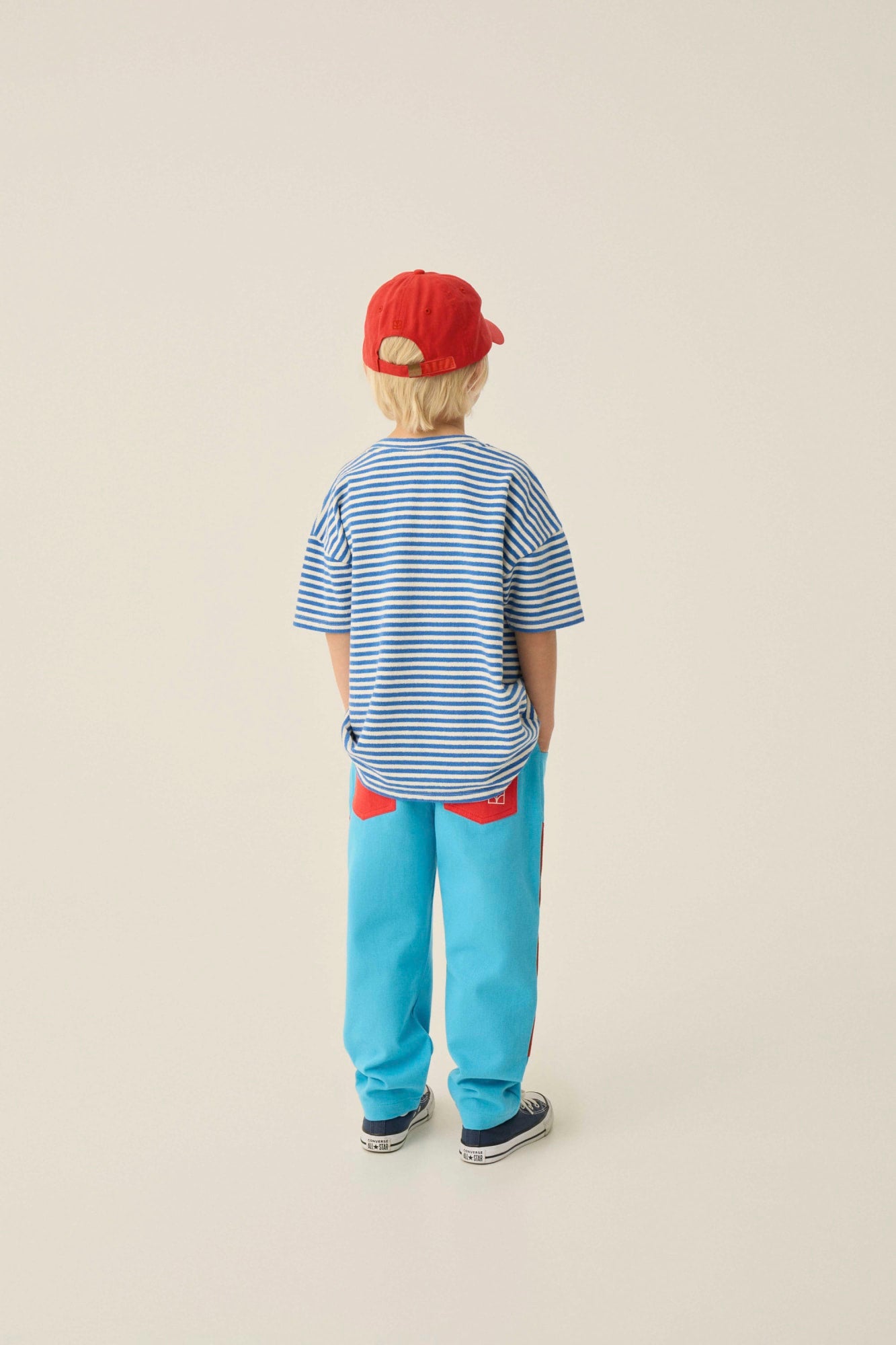Camiseta Oversized Rayas Azules