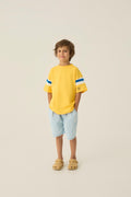 Camiseta Amarilla Bandas Bicolor