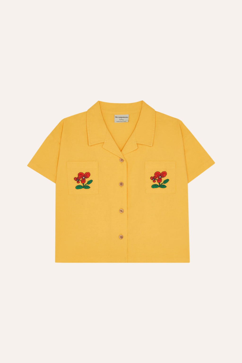 Camisa Amarilla Flowers