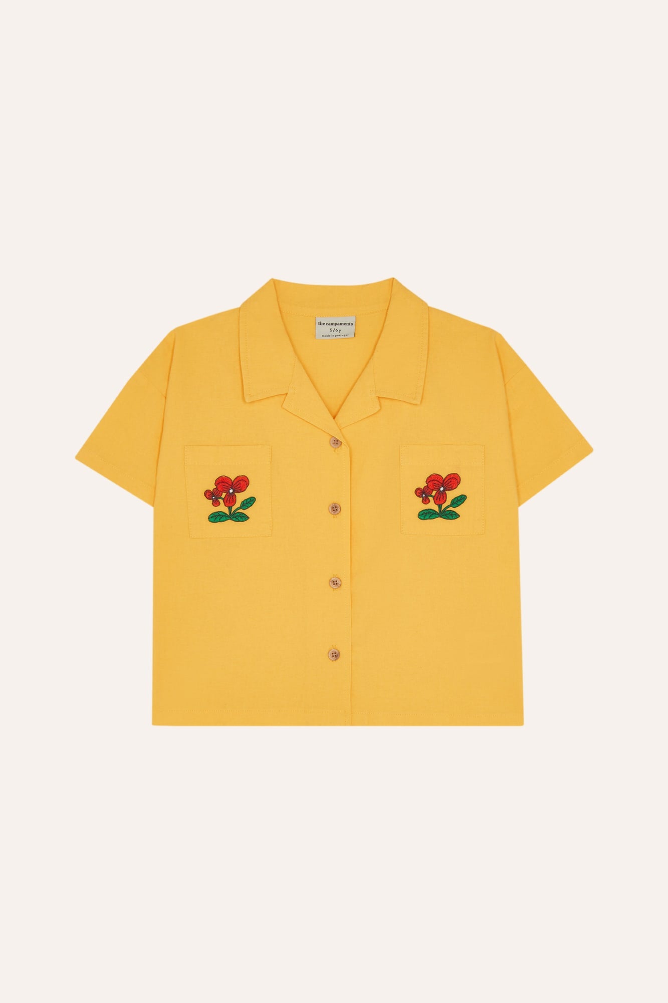Camisa Amarilla Flowers