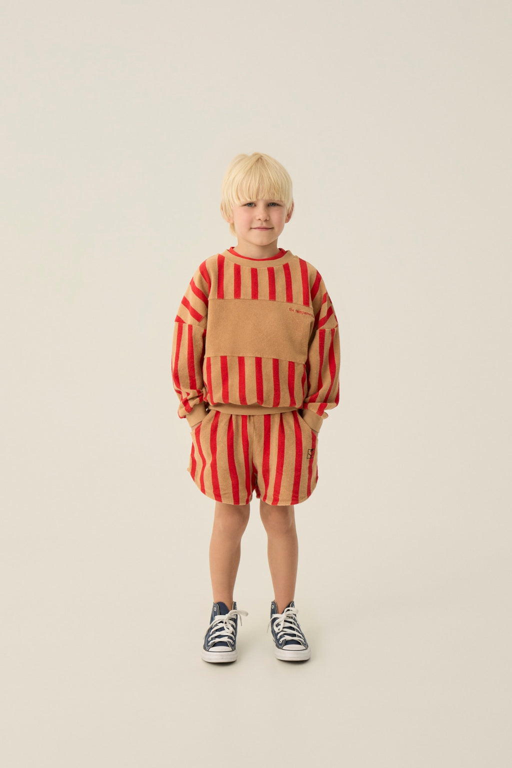 Sudadera Rayas Rojas