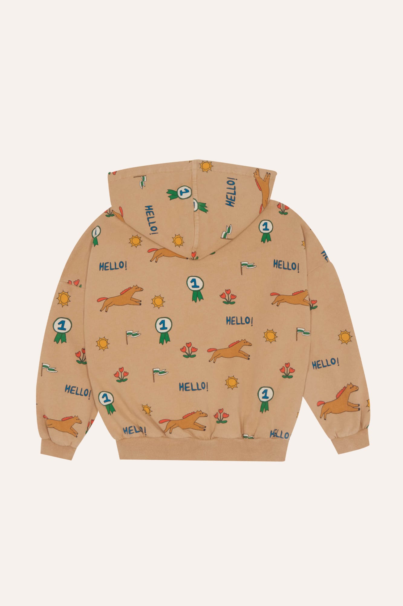 Sudadera con Cremallera Horses Allover