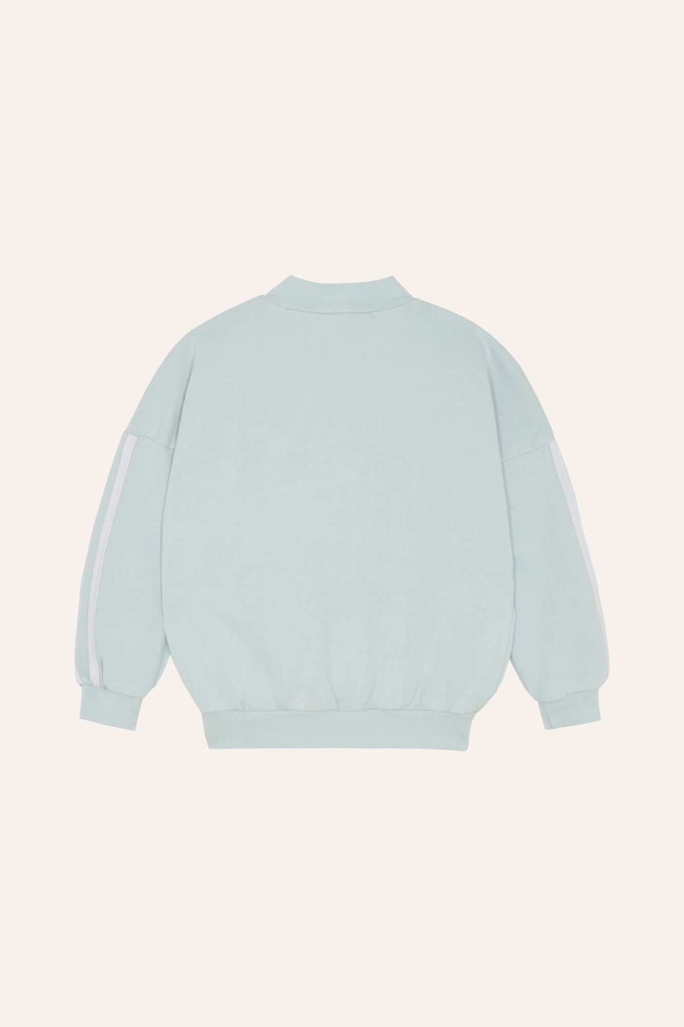 Sudadera con Cremallera Azul Lavada