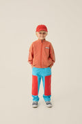 Sudadera con Cremallera Roja Lavada