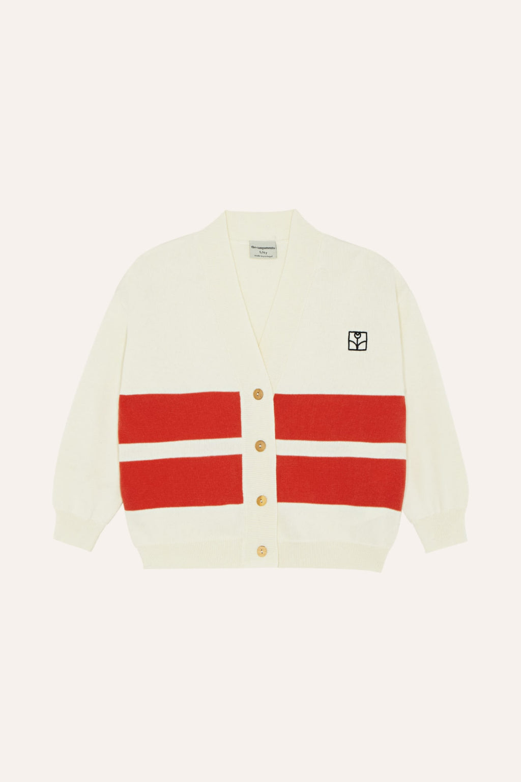 Cardigan Bandas Rojas