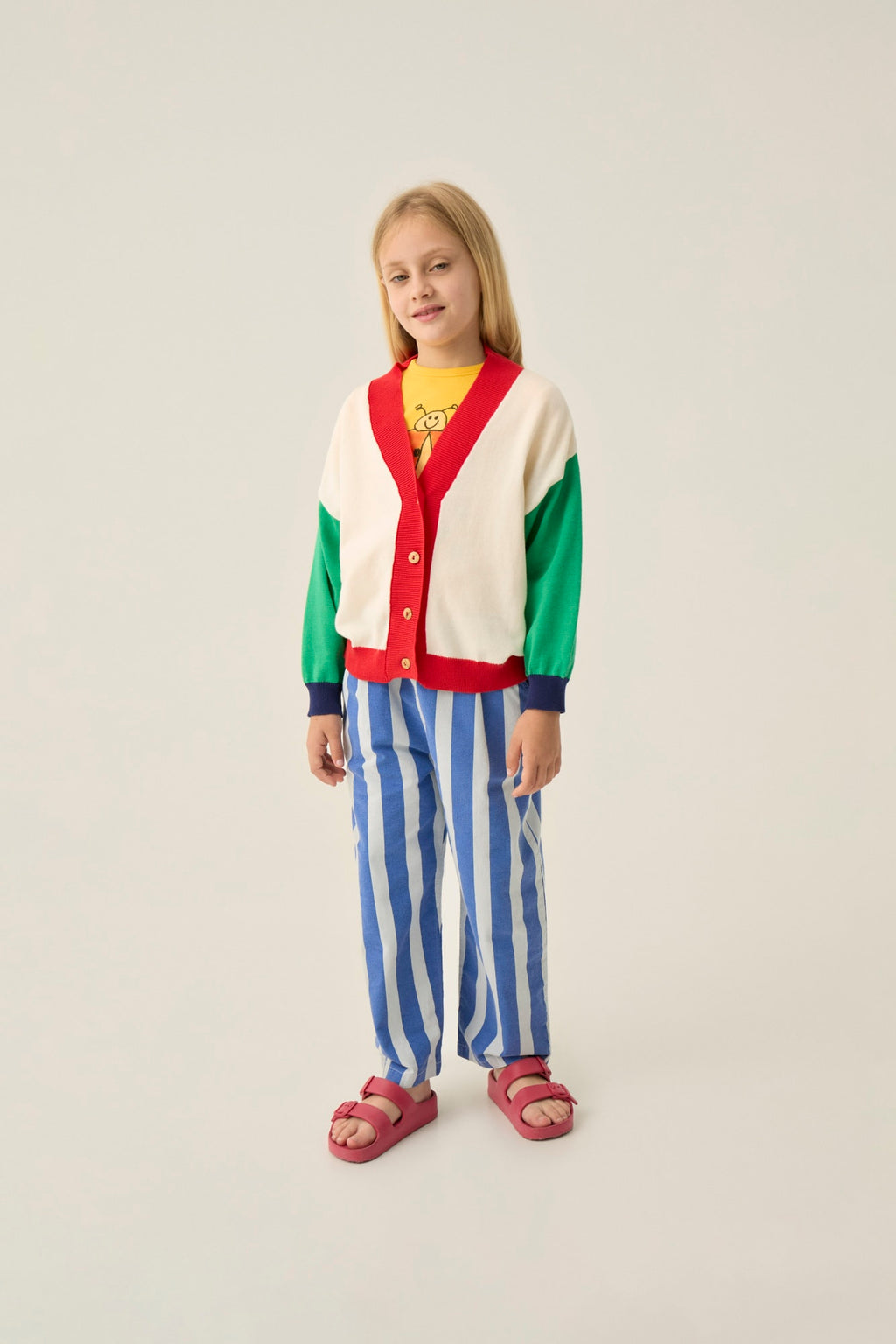Cardigan Color Block
