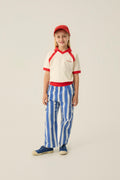 Blue Stripes Washed Trousers