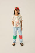 Pantalón Denim Rodilleras Bicolor