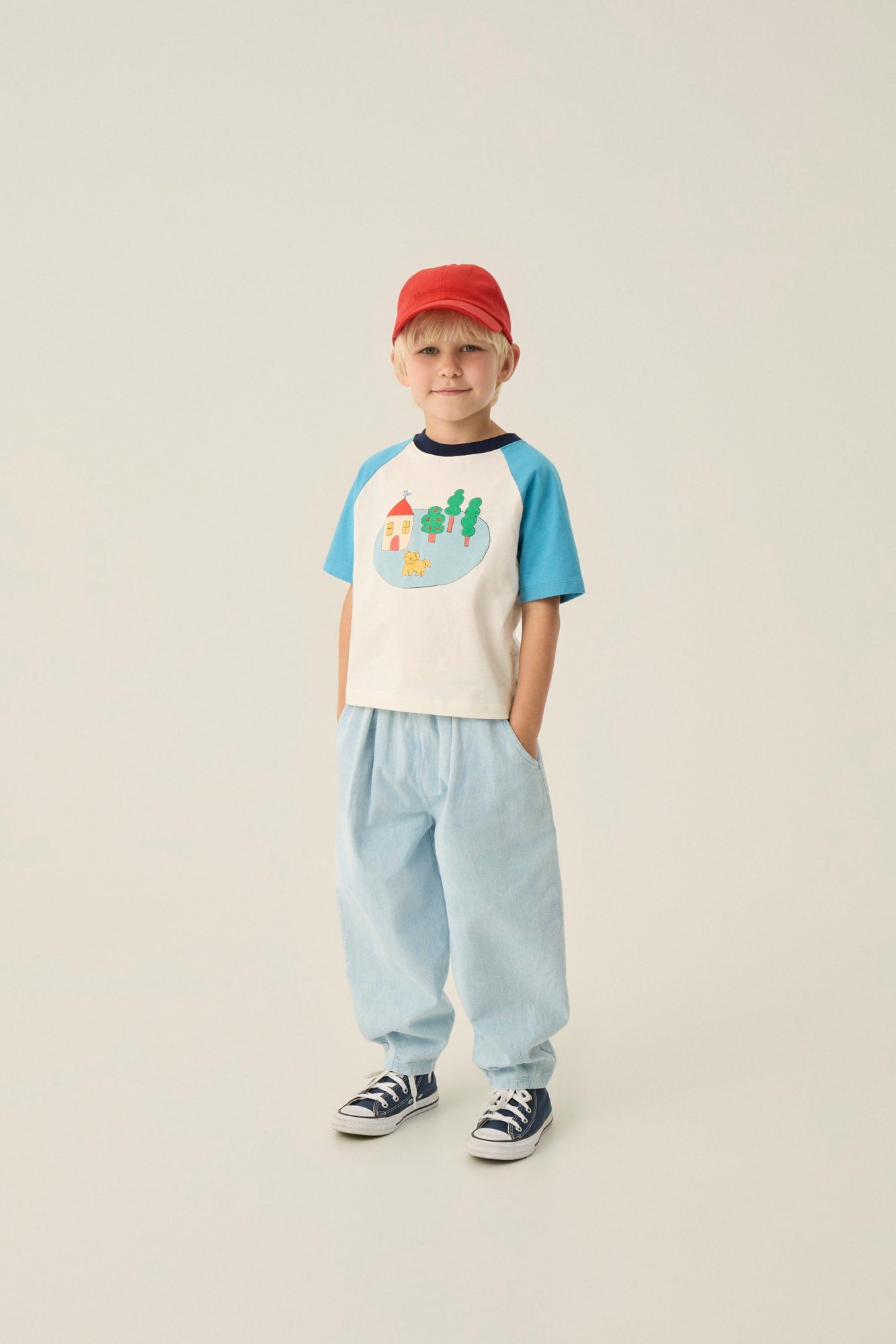 Pantalón Denim Azul Claro