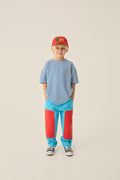Pantalón Color Block Azul