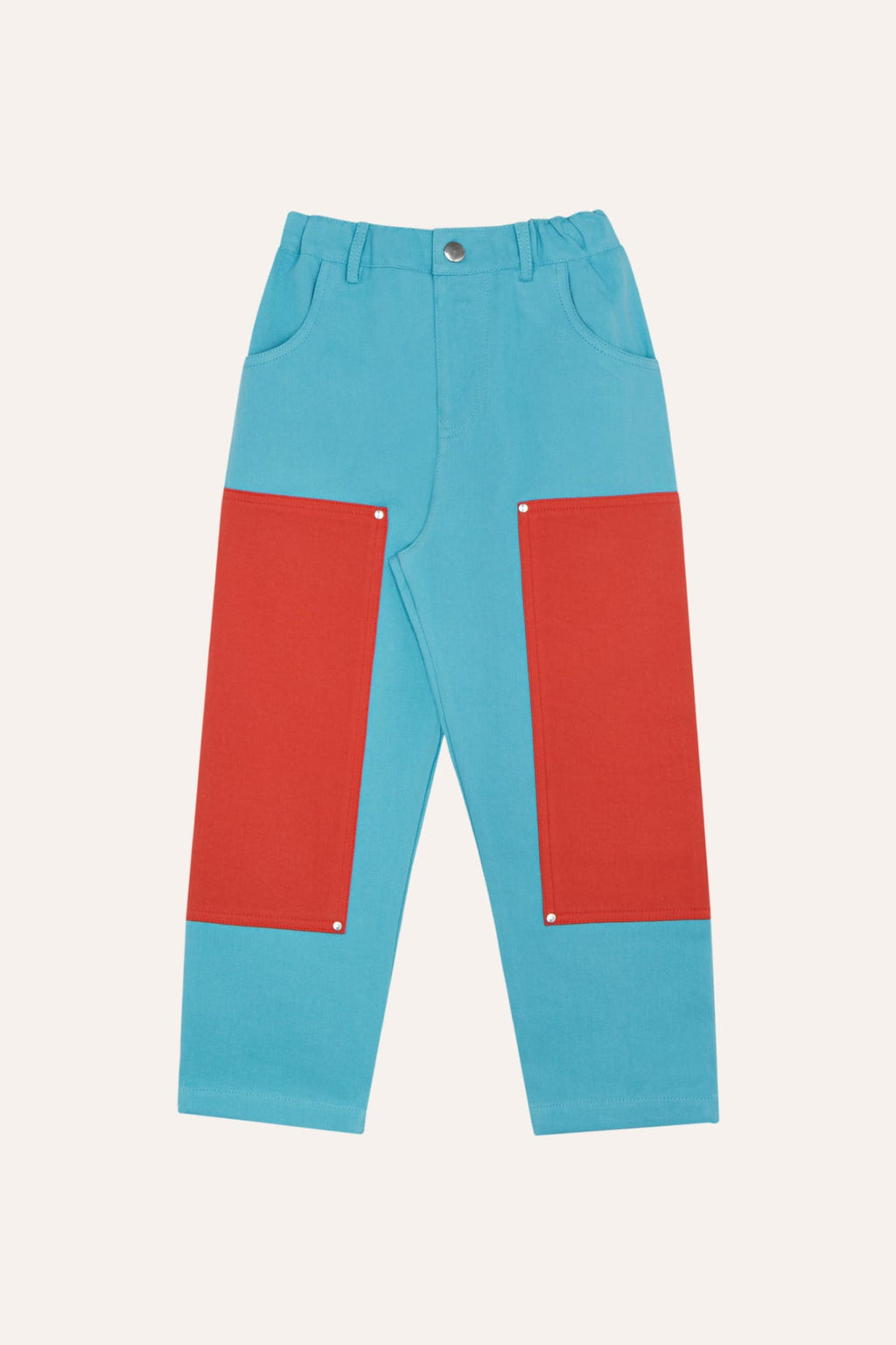 Pantalón Color Block Azul