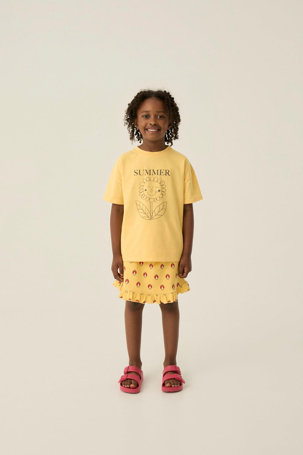 Ladybug Allover Yellow Skirt
