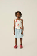 Falda Denim Azul Claro