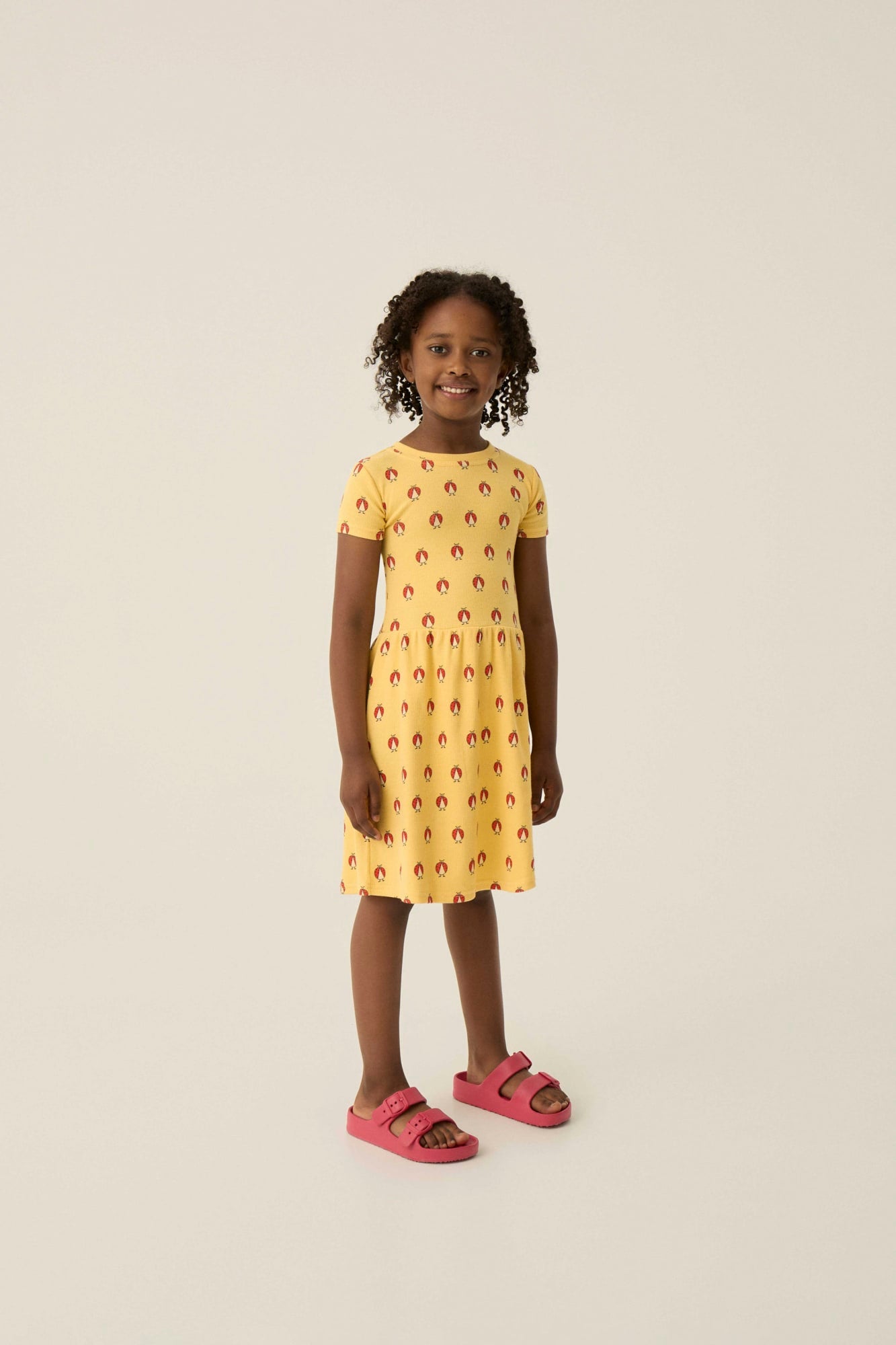 Vestido Amarillo Ladybug Allover