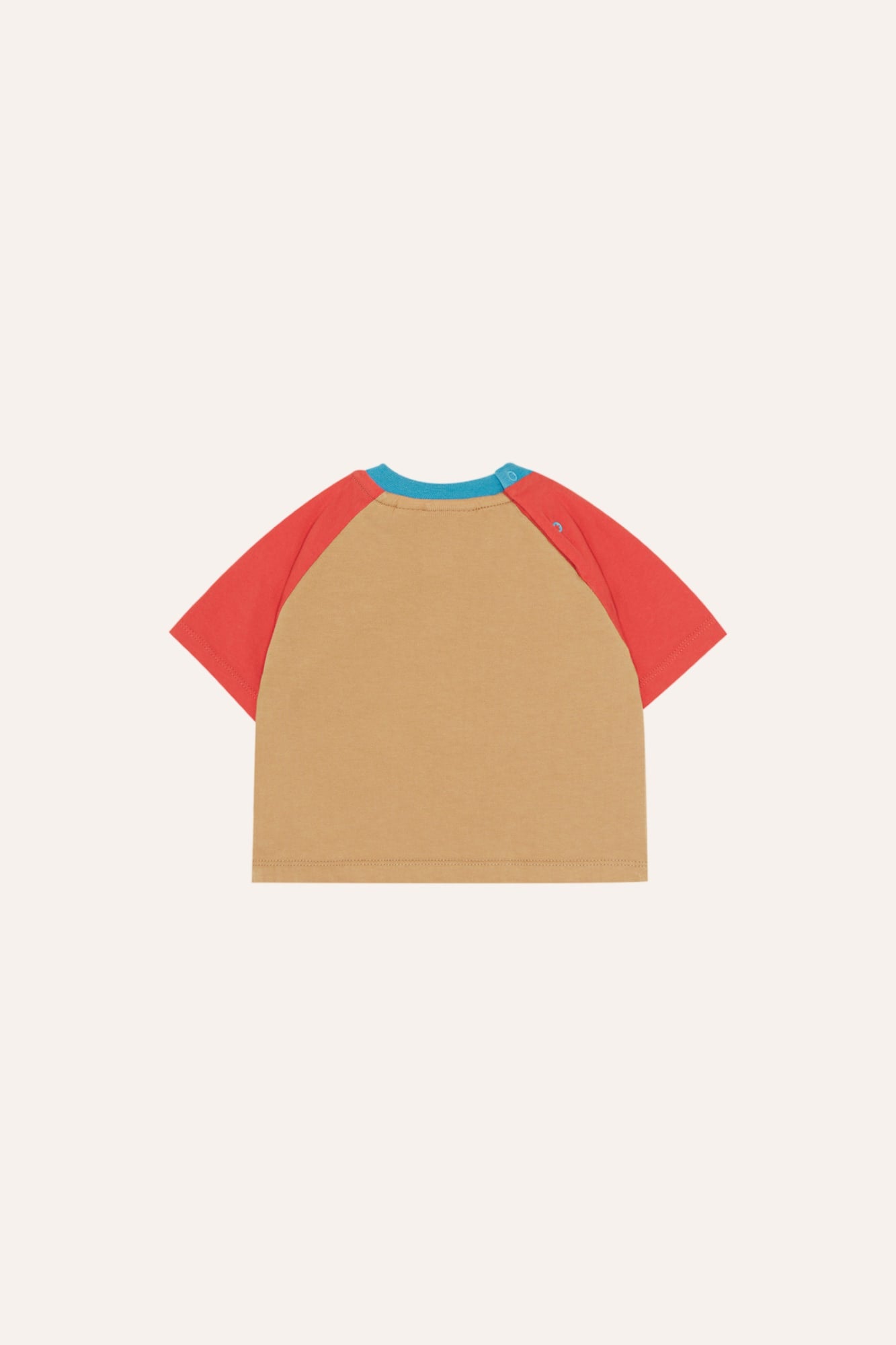 Camiseta Bebé Color Block Roja