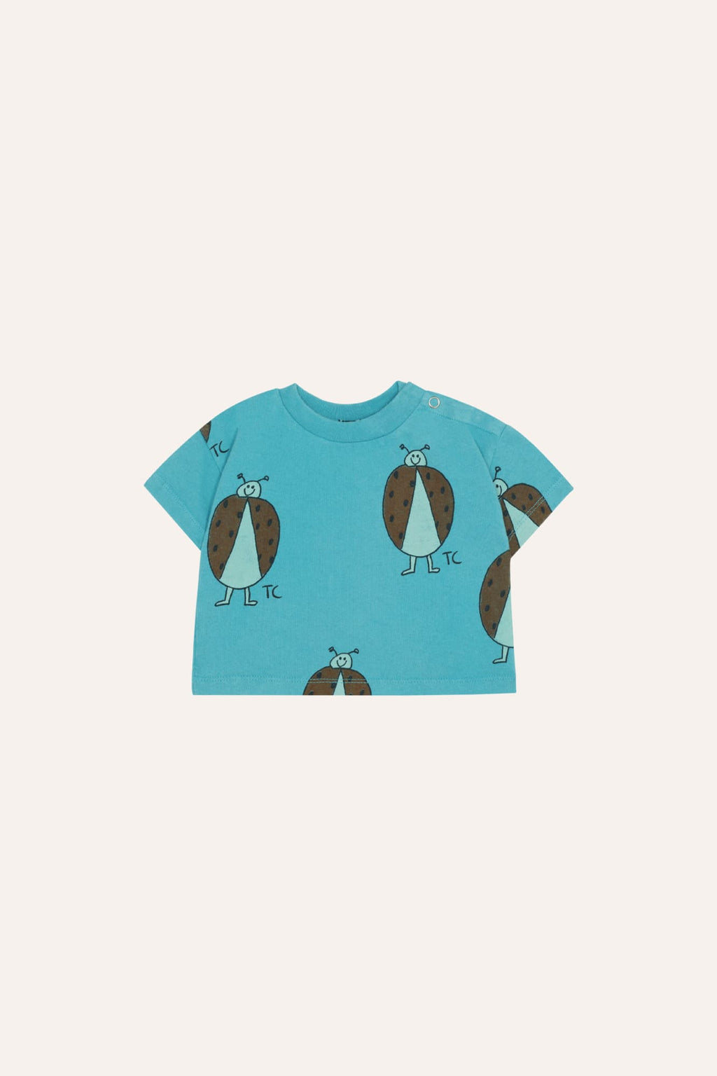 Camiseta Bebé Azul Ladybug Allover