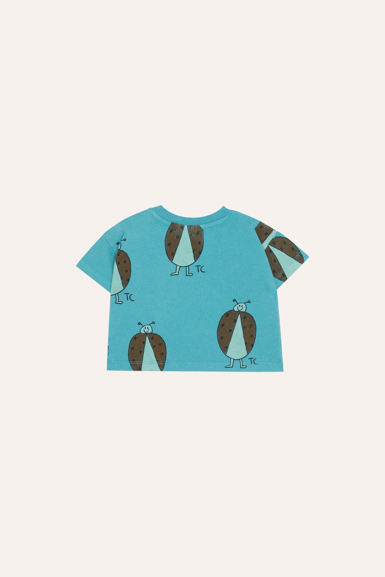 Camiseta Bebé Azul Ladybug Allover