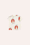 Ladybug Allover Ecru Baby Tshirt