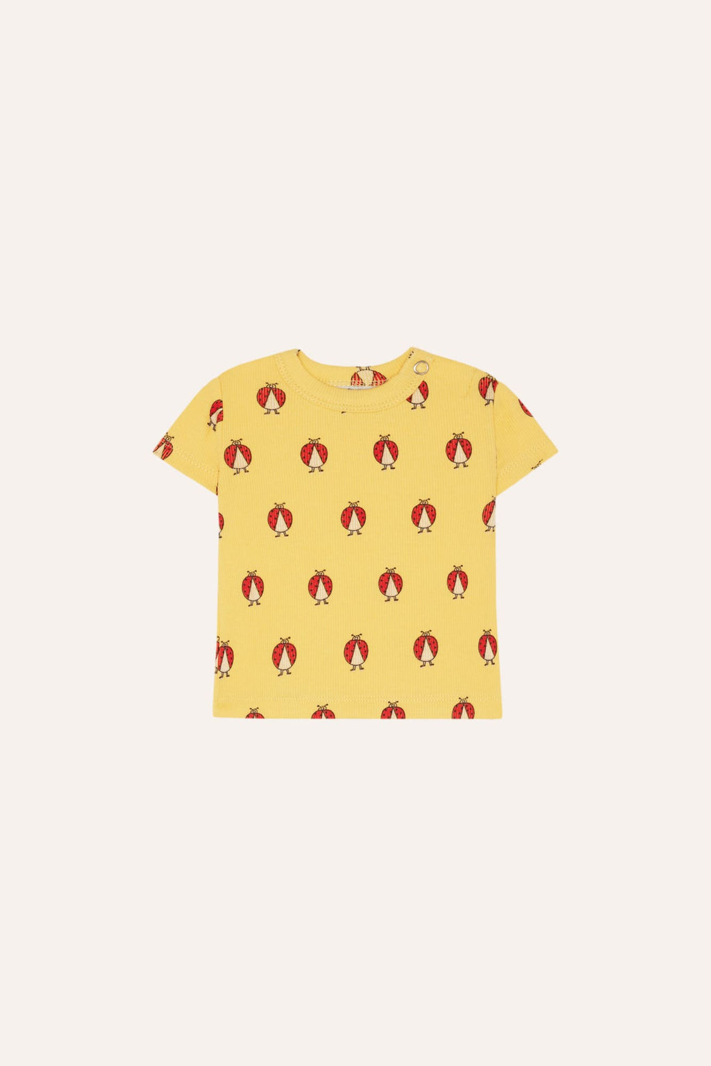 Ladybug Allover Yellow Baby Tshirt