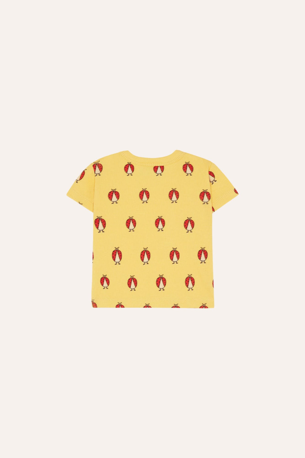 Ladybug Allover Yellow Baby Tshirt