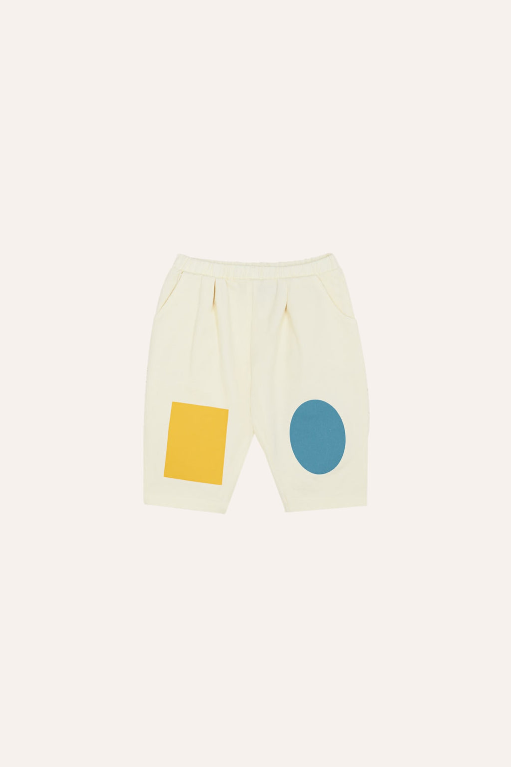 Pantalón Bebé Crudo Rodilleras Bicolor