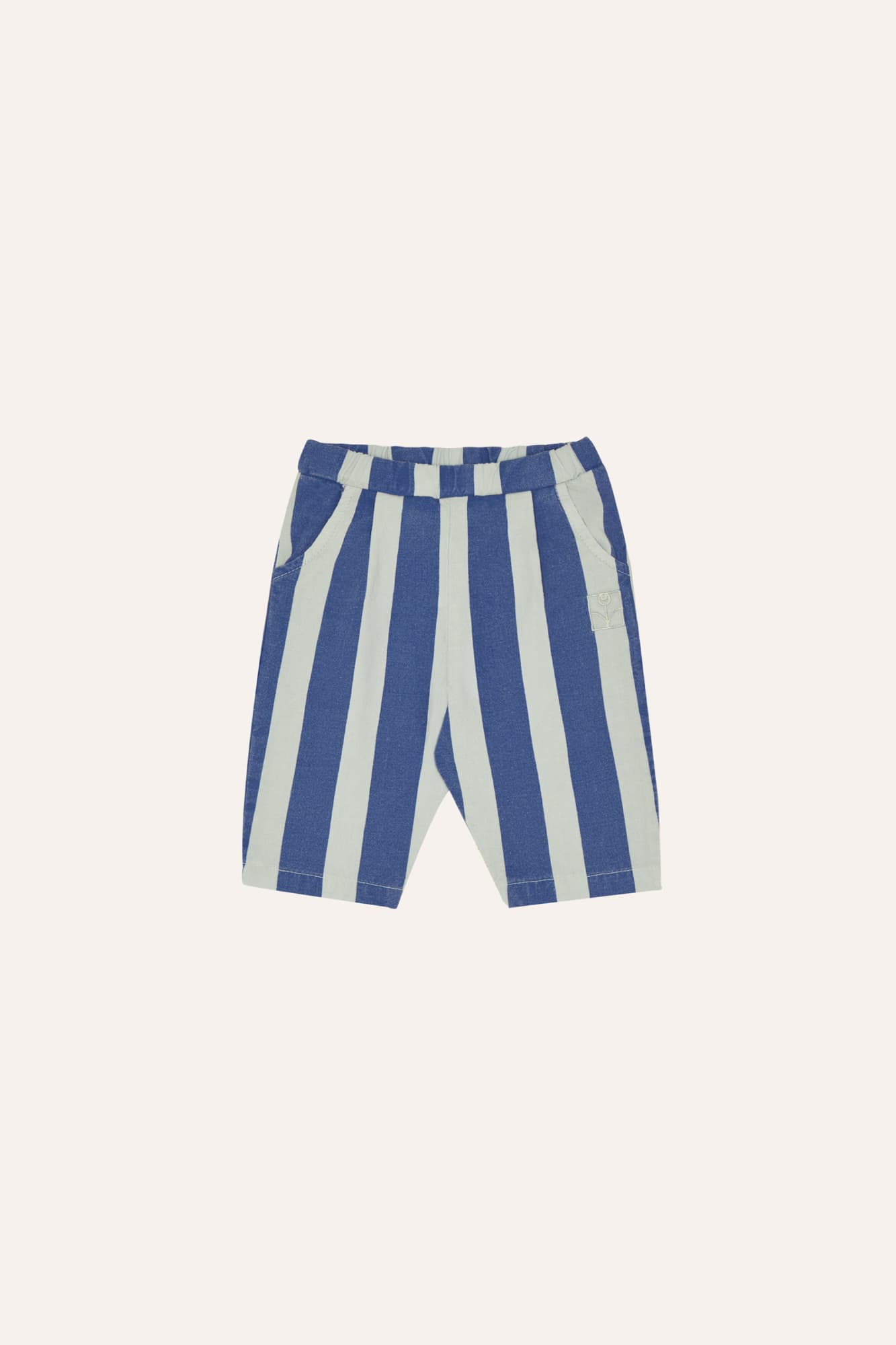 Pantalón Bebé Rayas Azules Lavado