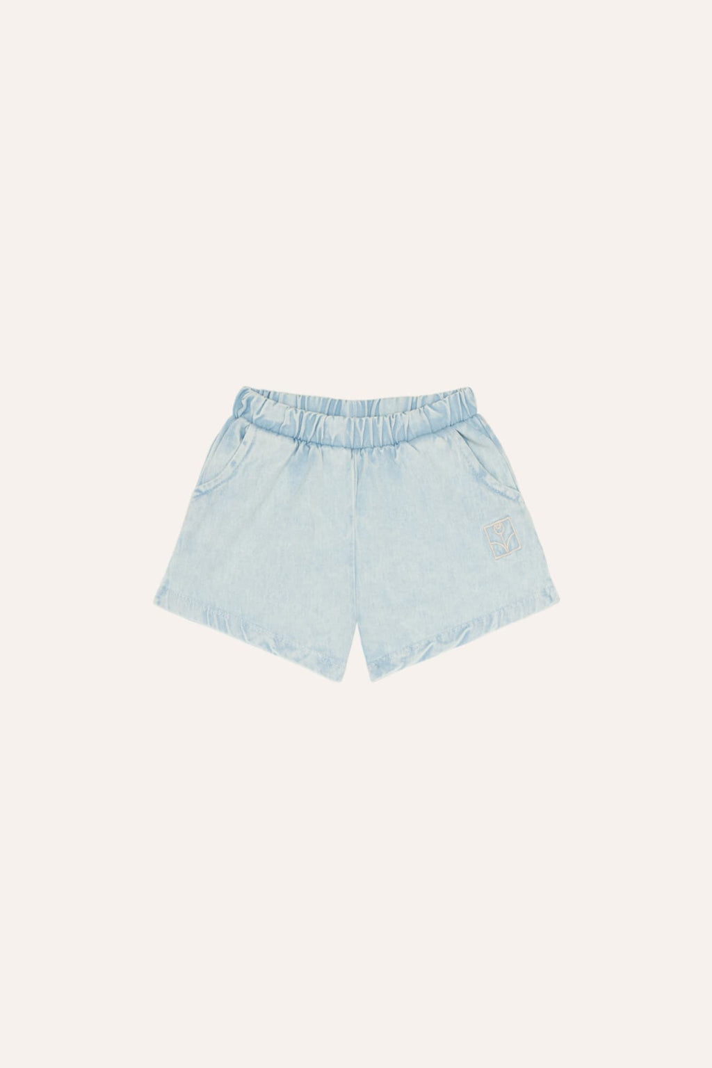 Short Denim Bebé Azul Claro