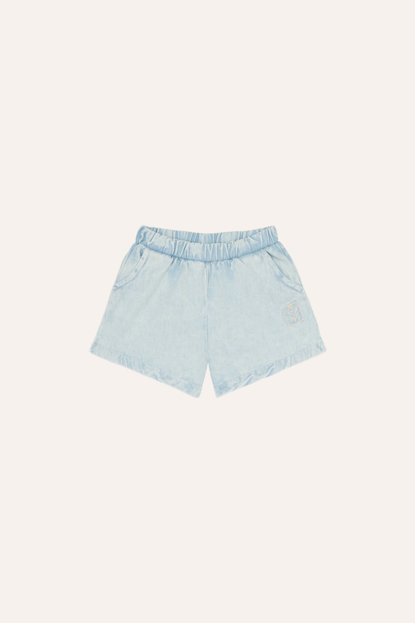 Short Denim Bebé Azul Claro