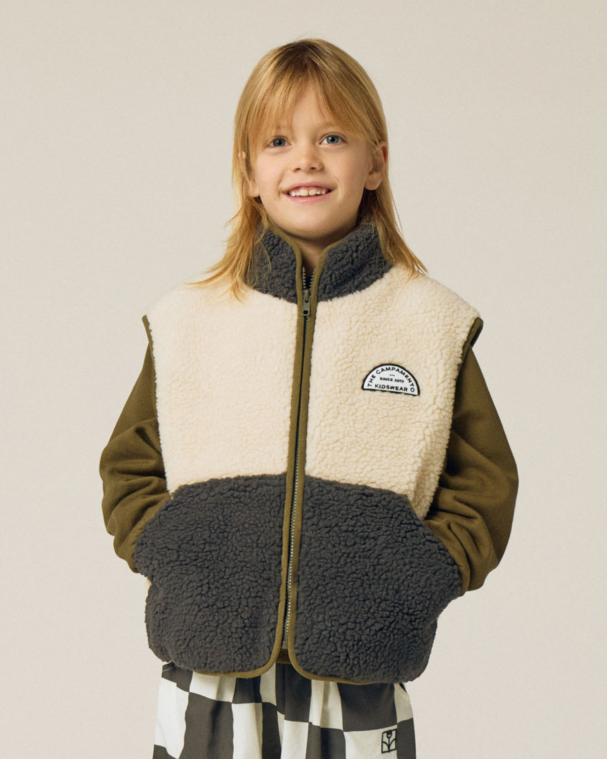 Chaleco Teddy Crudo
