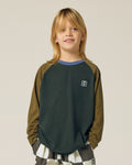 Camiseta Color Block Gris