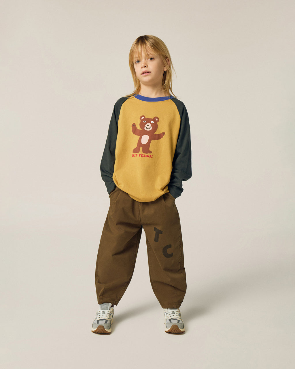 Bear Color Block Tshirt