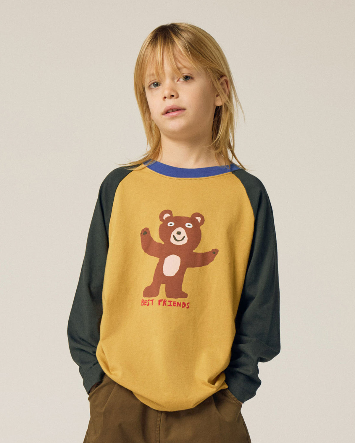 Bear Color Block Tshirt