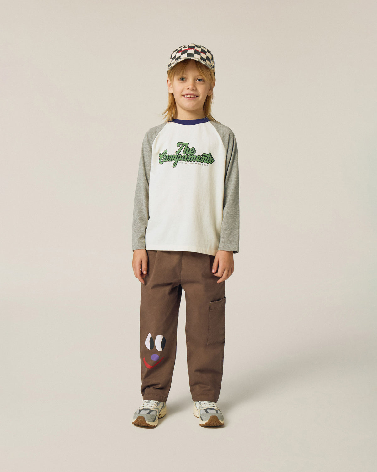 Camiseta Gris Color Block The Campamento