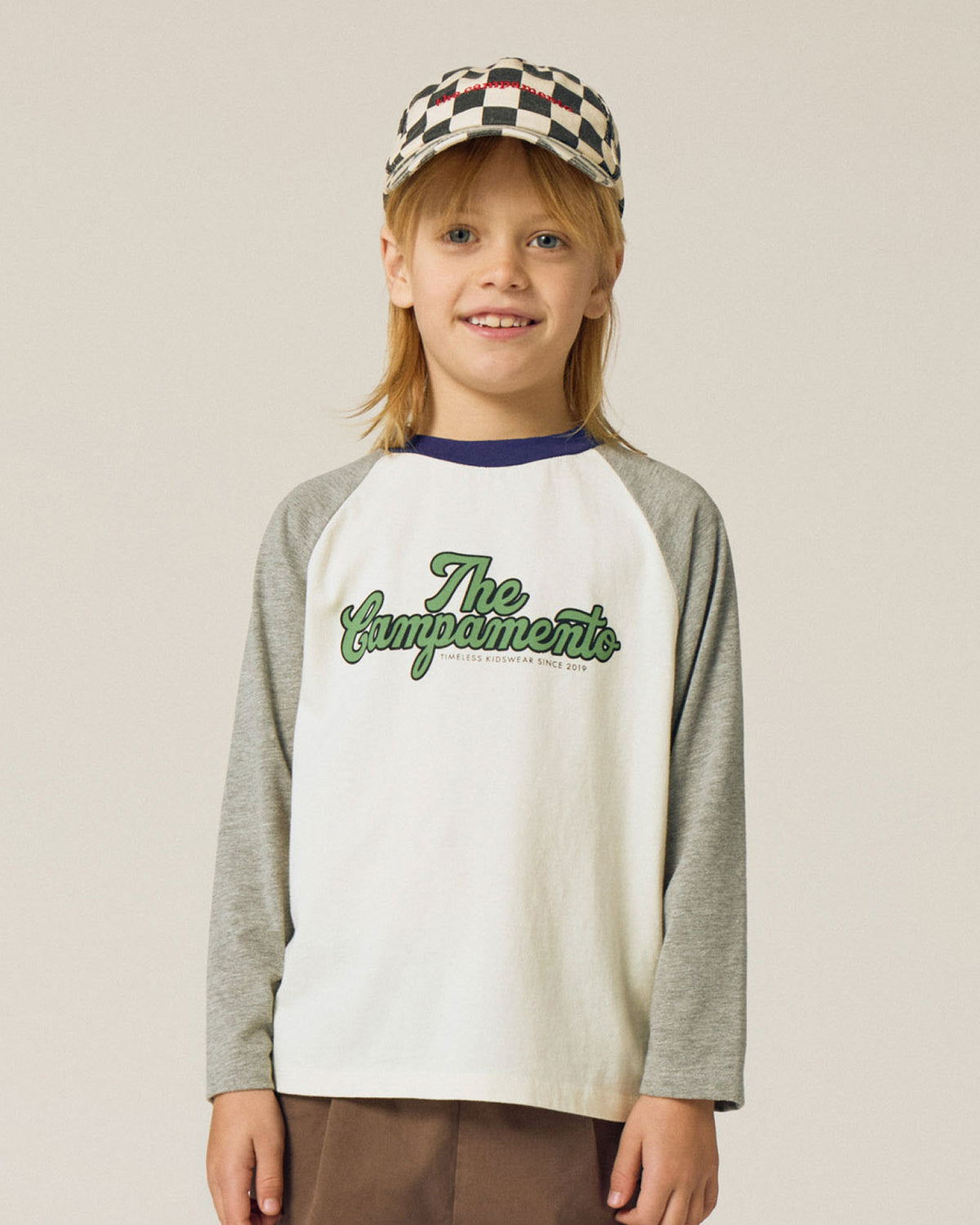 Camiseta Gris Color Block The Campamento