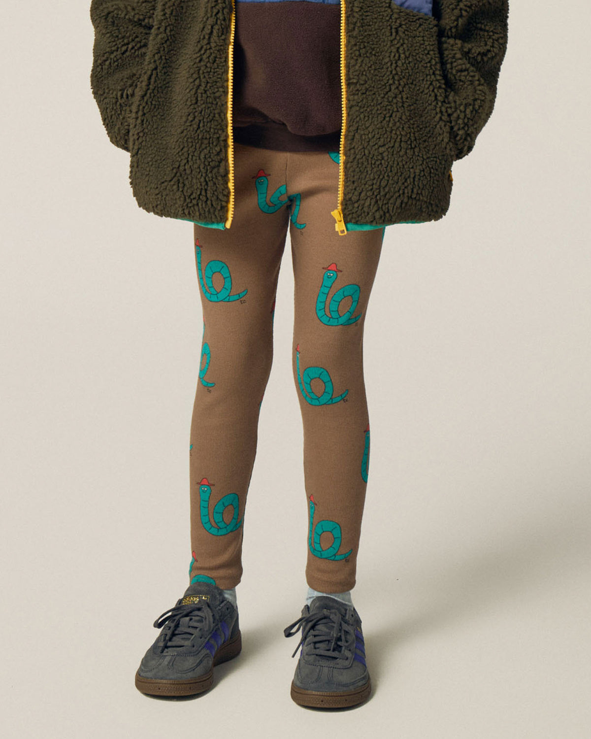 Leggings Snakes Marrón