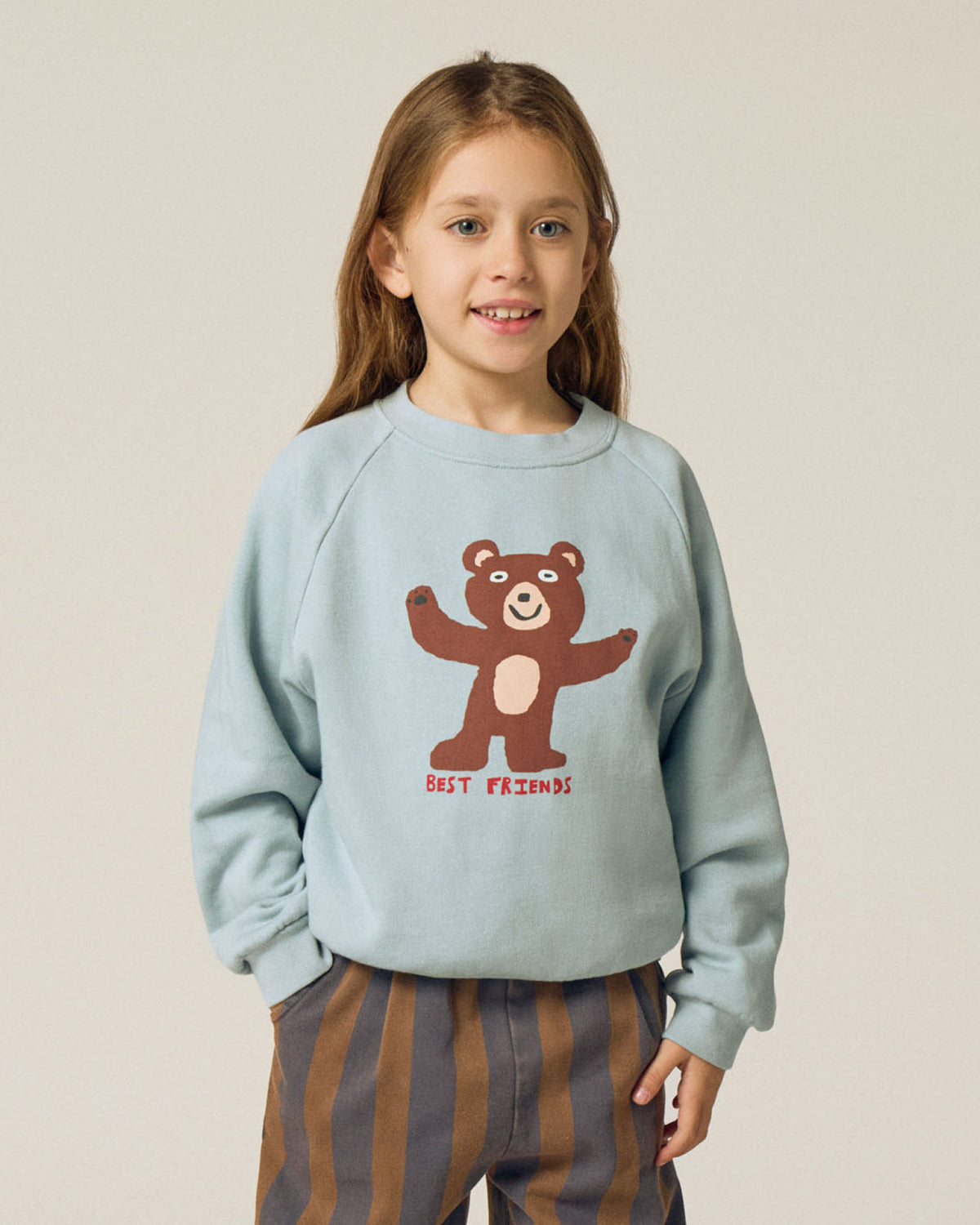 Bear Light Blue Sweatshirt