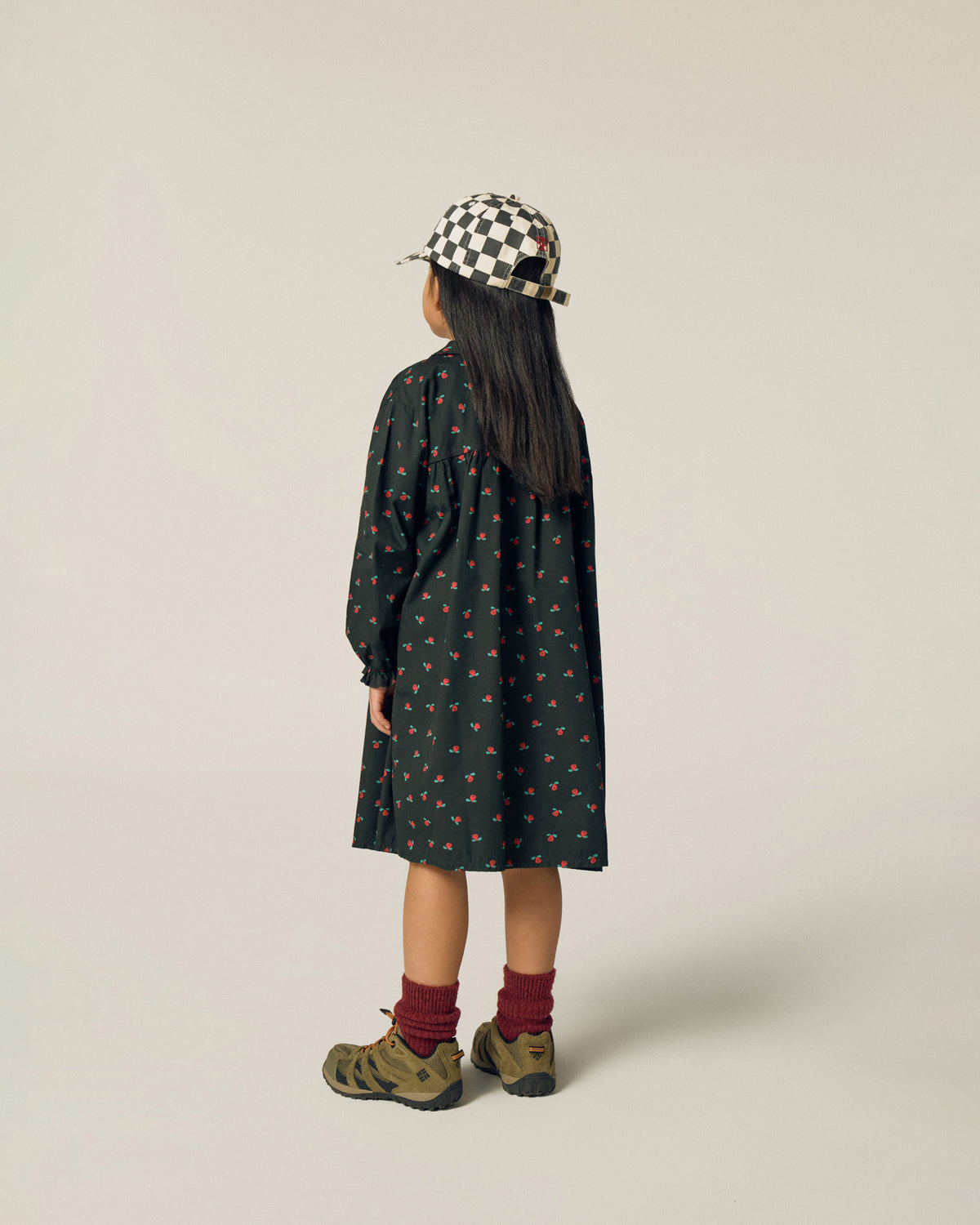 Vestido Flowers Gris