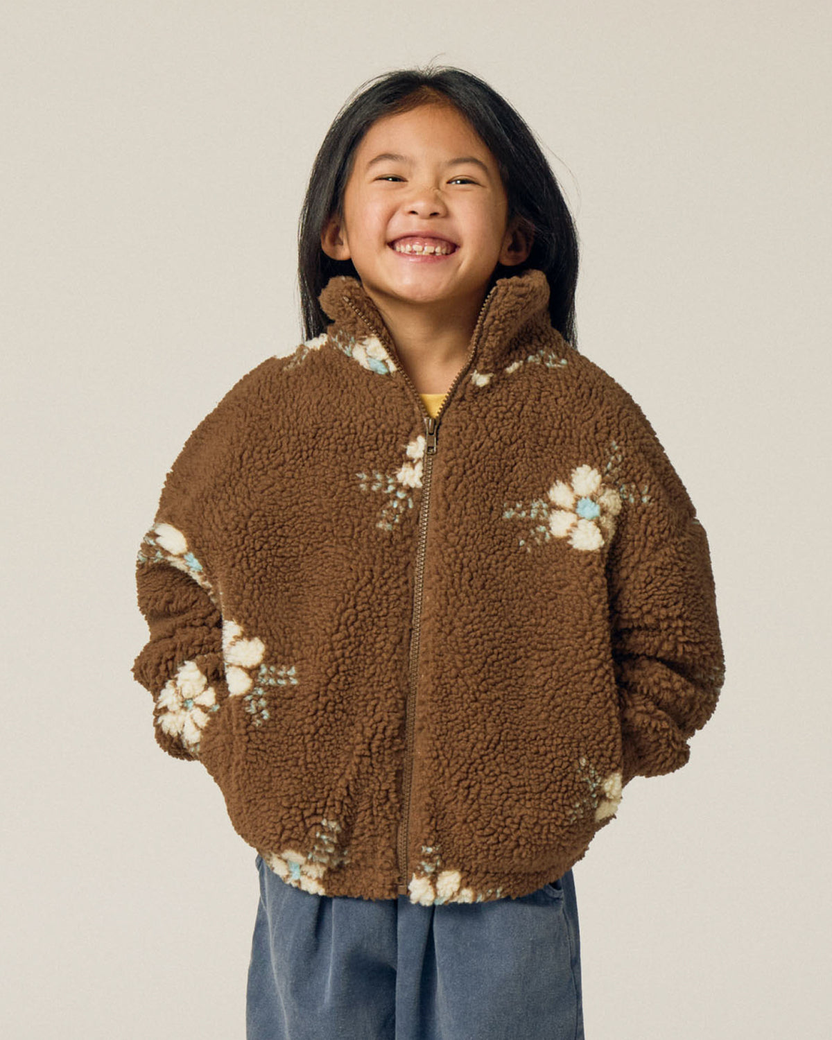 Chaqueta Teddy Flowers