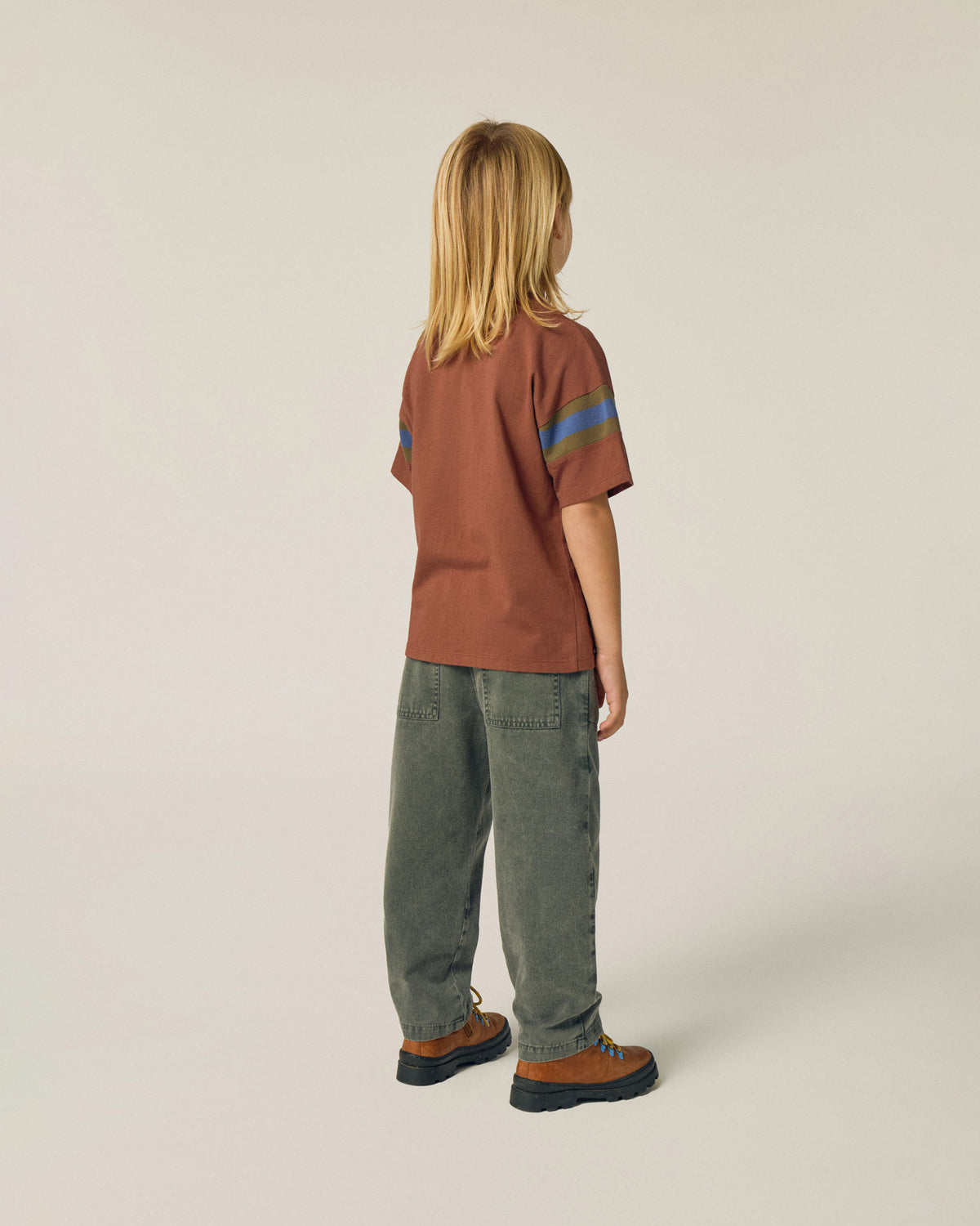 Bicolor Bands Brown Tshirt