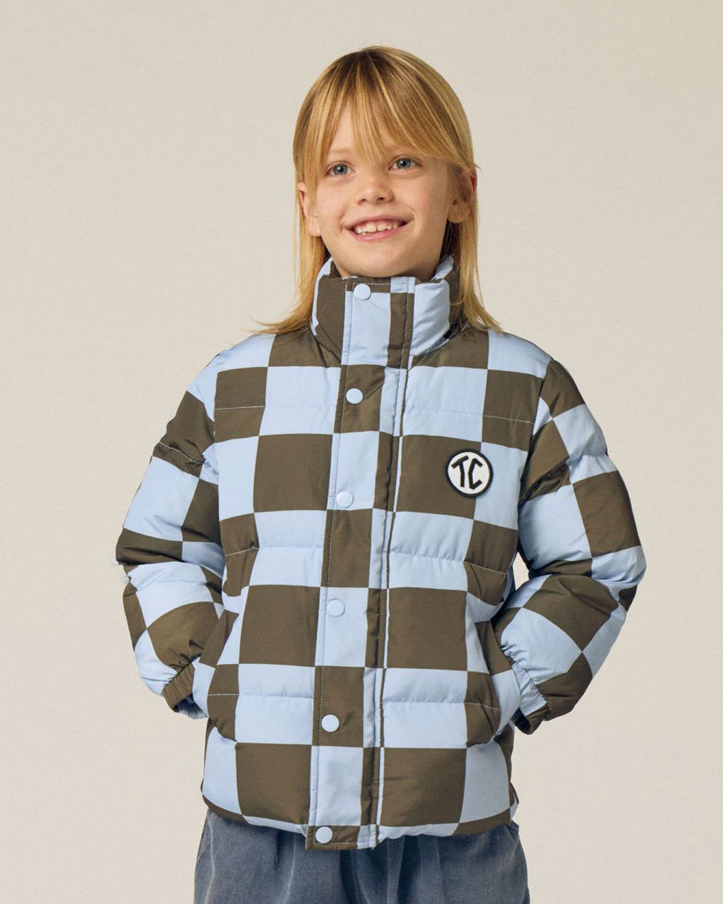 Chaqueta Puffer Cuadros