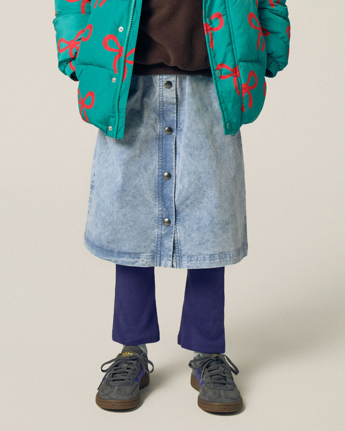 Falda Denim Azul Claro