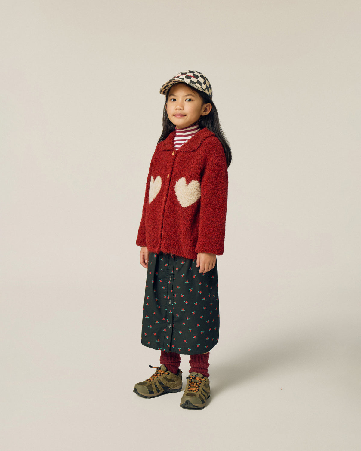 Cardigan Hearts Rojo