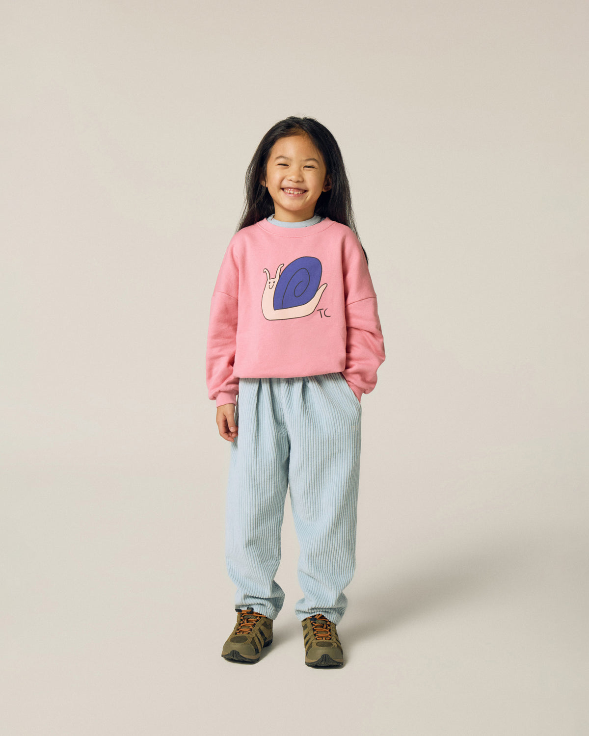 Snail Pink Sweatshirt