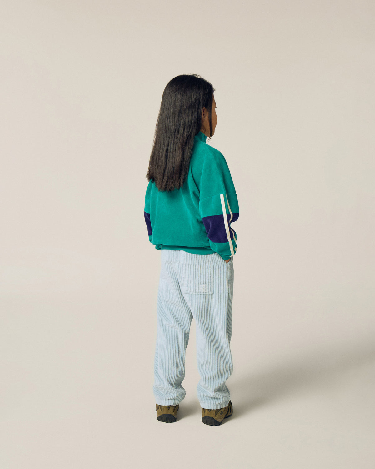 Sudadera Color Block Verde
